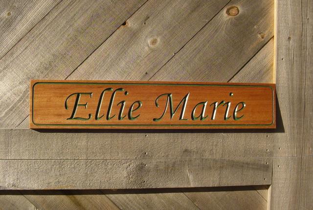 boat name plaque