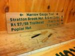 Narrow Gauge Trail sign