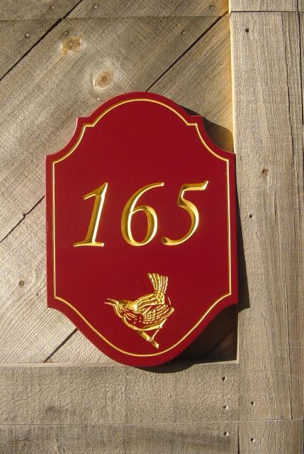 sample house plaque